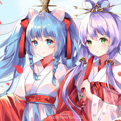 This is a pixiv picture whose title is 謹賀新年.