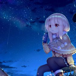This is a pixiv picture whose title is 今夜の星、綺麗….