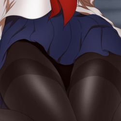 This is a pixiv picture whose title is 東方黒タイツ+東方セーラー服with黒タイツSPECIAL.