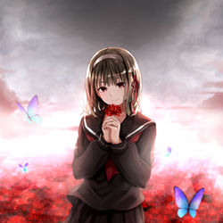 This is a pixiv picture whose title is Lycoris.
