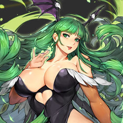 This is a pixiv picture whose title is Morrigan.