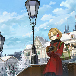 This is a pixiv picture whose title is 冬の日.