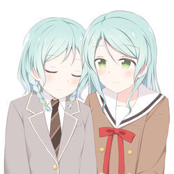 This is a pixiv picture whose title is さよひな Zzz….