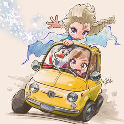 This is a pixiv picture whose title is オラフはルパンに似てる.