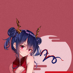 This is a pixiv picture whose title is 旗袍老陈.