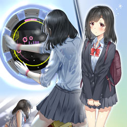 This is a pixiv picture whose title is ゆるふわ系だけどガチ音ゲーマーちゃん.