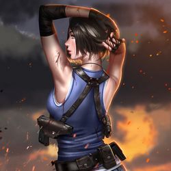 This is a pixiv picture whose title is Jill Valentine.