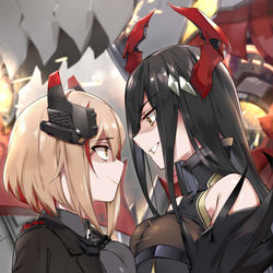 This is a pixiv picture whose title is お姉ちゃんVSママ.