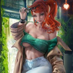 This is a pixiv picture whose title is 索妮亞 Sonia pinup.