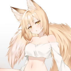 This is a pixiv picture whose title is きつねっ娘.