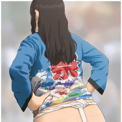 This is a pixiv picture whose title is ふんどしお姉さん尻.