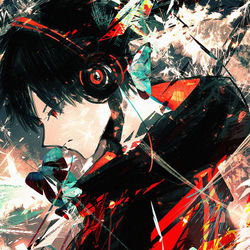 This is a pixiv picture whose title is 残花.