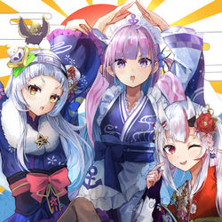 This is a pixiv picture whose title is 謹賀新年.