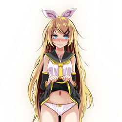 This is a pixiv picture whose title is たくし上げリンちゃん.