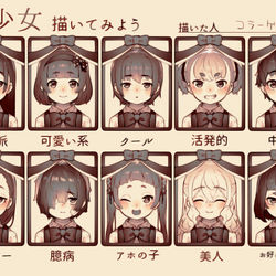This is a pixiv picture whose title is 美少女描いてみよう.
