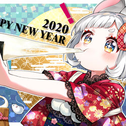 This is a pixiv picture whose title is 2020！.