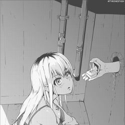 This is a pixiv picture whose title is Saki's gloryhole.