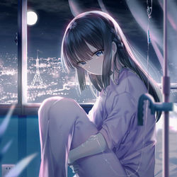 This is a pixiv picture whose title is 💔💉.