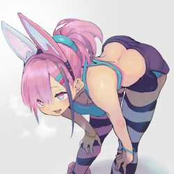 This is a pixiv picture whose title is 【強化人類アムネロ】今日のミュカ【オリジナル】.
