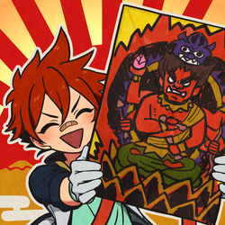 This is a pixiv picture whose title is 描き初め.