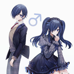 This is a pixiv picture whose title is 女装男子.