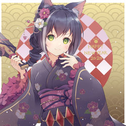This is a pixiv picture whose title is ニューイヤーキャル.