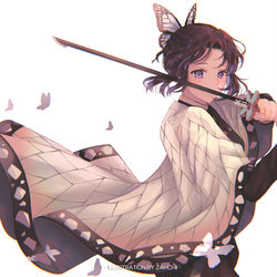 This is a pixiv picture whose title is 蝶ノ舞: 戯れ.