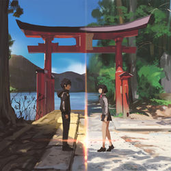 This is a pixiv picture whose title is Kimi no na wa.
