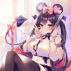 This is a pixiv picture whose title is ちゅーちゅー2020🐭💗.