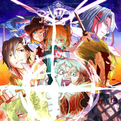 This is a pixiv picture whose title is 友が拓いた路を征く.