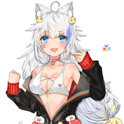 This is a pixiv picture whose title is 猫娘.
