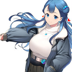 This is a pixiv picture whose title is 💙.
