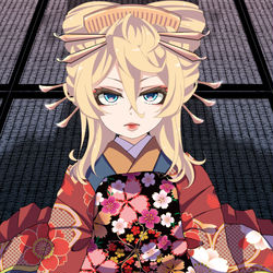This is a pixiv picture whose title is 花魁ターニャちゃん.