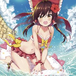 This is a pixiv picture whose title is 水着霊夢.