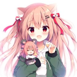 This is a pixiv picture whose title is 🐱🐭.