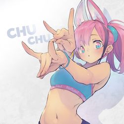 This is a pixiv picture whose title is 【強化人類アムネロ】記念イラスト・ミュカ【オリジナル】.