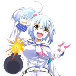 This is a pixiv picture whose title is ボンバーガールのシロ.