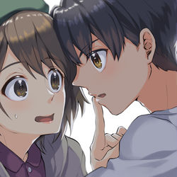 This is a pixiv picture whose title is しーっ！.