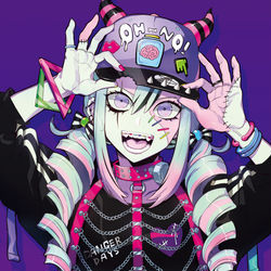 This is a pixiv picture whose title is zombie girl.