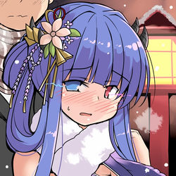 This is a pixiv picture whose title is 伊吹のおっぱい、あったかいナリ・・・.