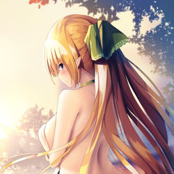 This is a pixiv picture whose title is 朝のエルフさん.