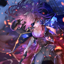 This is a pixiv picture whose title is 絶海一番駆け.