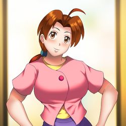 This is a pixiv picture whose title is ハナコ「悪堕ち」.