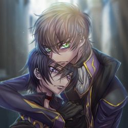 This is a pixiv picture whose title is 逃避行.