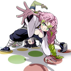 This is a pixiv picture whose title is 蛇と恋のツイスターゲーム.
