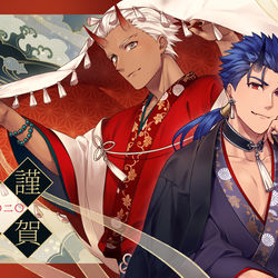 This is a pixiv picture whose title is 謹賀新年 二〇二〇.