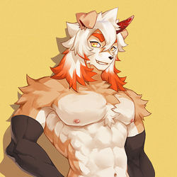 This is a pixiv picture whose title is HUNG 吽.