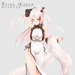 This is a pixiv picture whose title is プリンツ・オイゲン 　チャイナドレス.