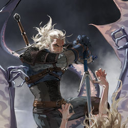 This is a pixiv picture whose title is Geralt.