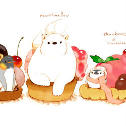 This is a pixiv picture whose title is 雪国プチケーキ.